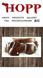 Mobile Screenshot of hoppcustomleather.com